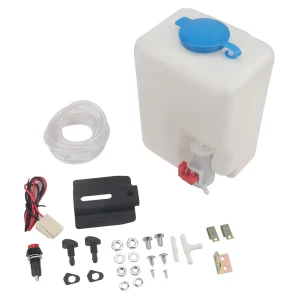 Tank Pump Wiper Windshield Washer Bottle 12V Car UTV Universal for Car Wash Accessories Supplies Nozzle Sprayer Kit