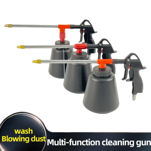 Pneumatic high-pressure cleaning gun spray gun car wash engine oil oil water air dual adjustable air pump air compressor