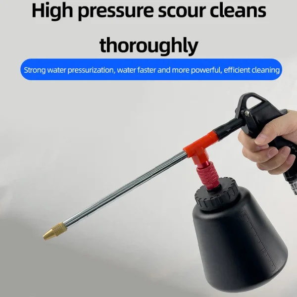 Pneumatic high-pressure cleaning gun spray gun car wash engine oil oil water air dual adjustable air pump air compressor - Image 2