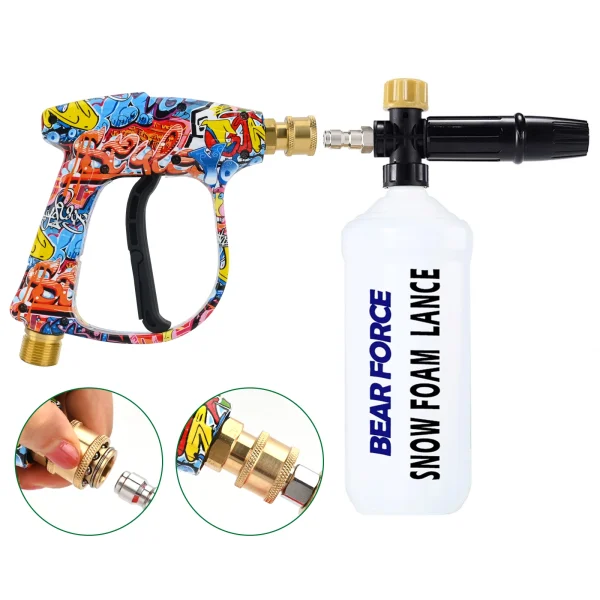 Pressure Washer Water Gun for Car Cleaning Hose Connector For Karcher Nilfisk Parkside Bosch Quick Connector Nozzles - Image 3