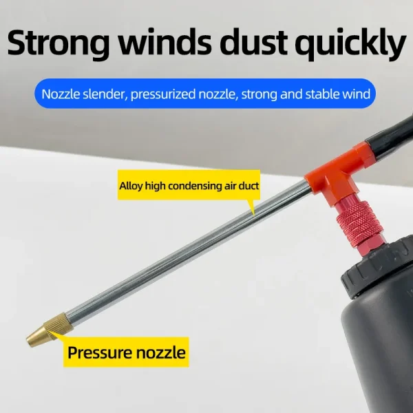 Pneumatic high-pressure cleaning gun spray gun car wash engine oil oil water air dual adjustable air pump air compressor - Image 4