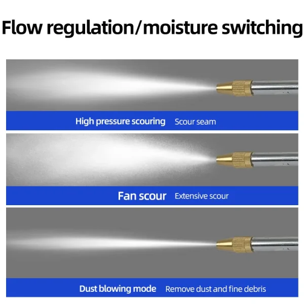 Pneumatic high-pressure cleaning gun spray gun car wash engine oil oil water air dual adjustable air pump air compressor - Image 3